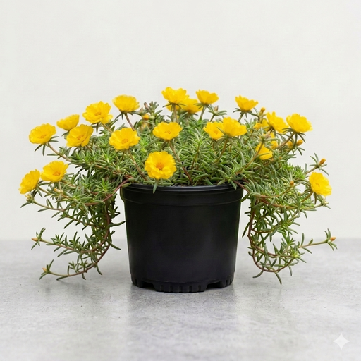 Portulaca 9 O' Clock Yellow - 5" Pot